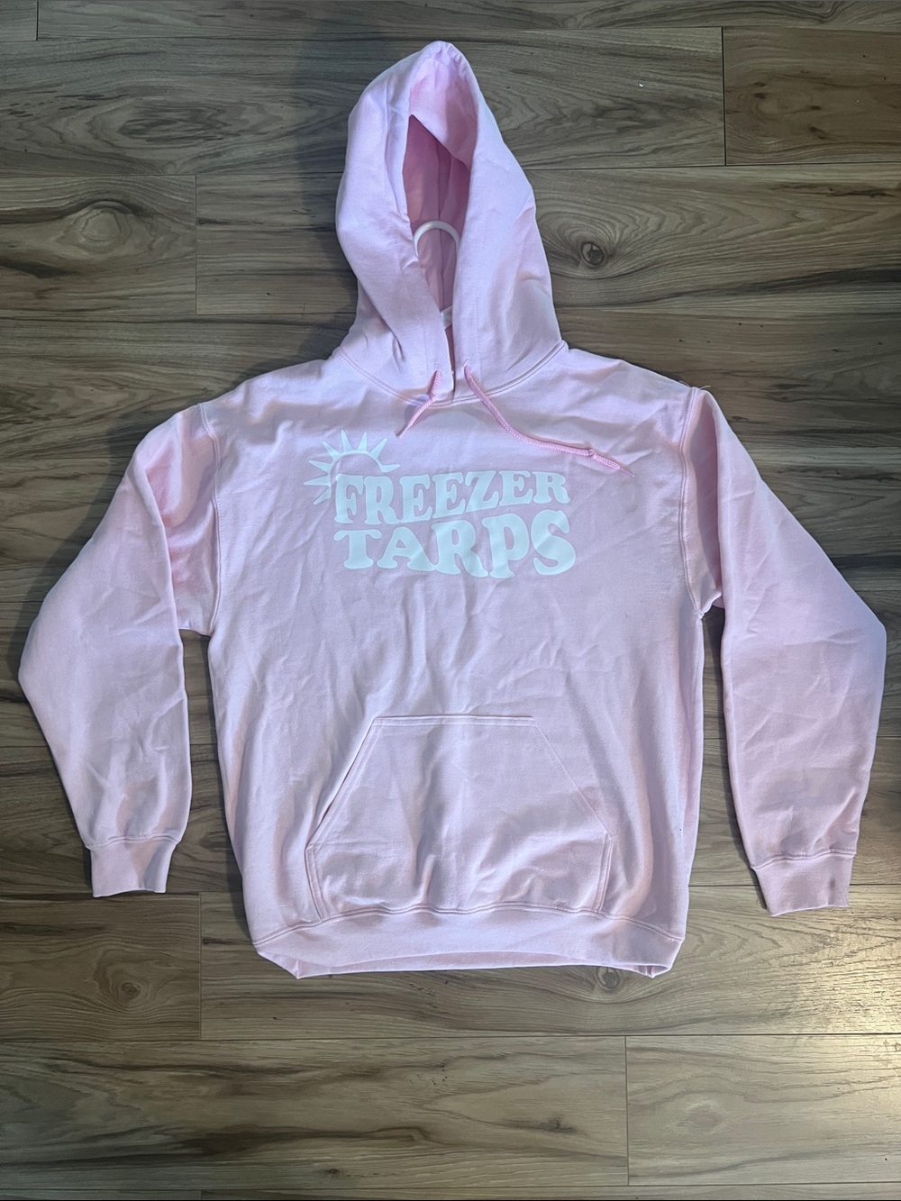 Forever Young Light Pink "Freezer Tarps" Pullover Hoodie